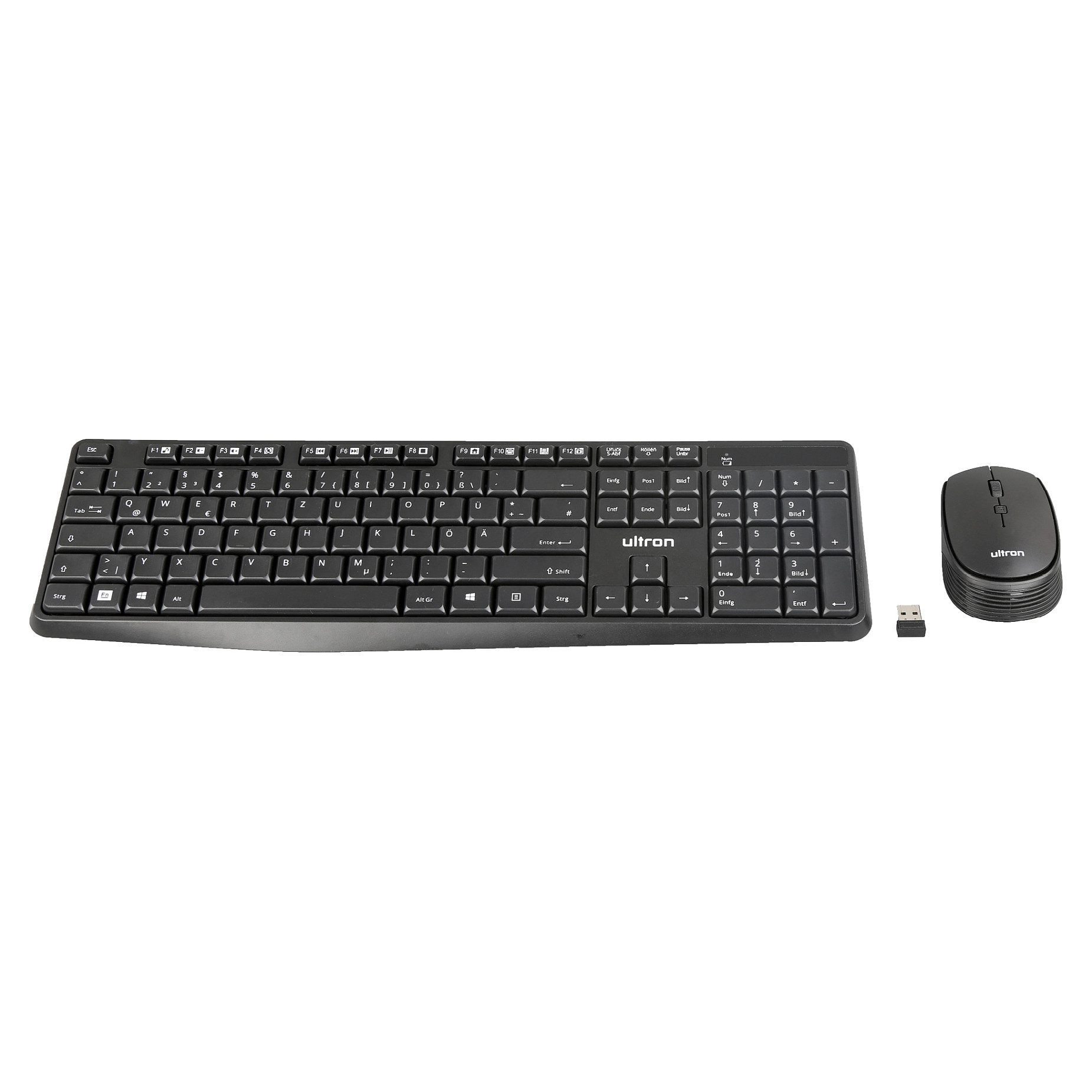 Combo (Tastierë & Maus ) Ultron UMC‑300 Wireless 2‑in‑1 Set - Zezë - 2
