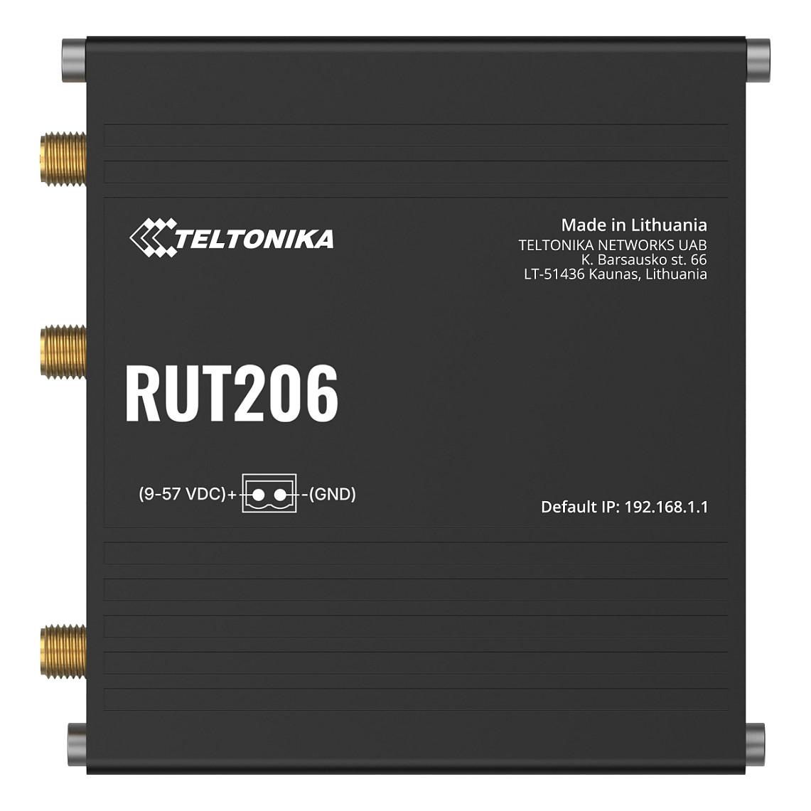 Teltonika, RUT206, Ruter Industrial, 4G LTE Cat 4, Wi-Fi 4, Dual SIM, RS232 + RS485, PoE Aktiv + Pasiv – Zezë - 5