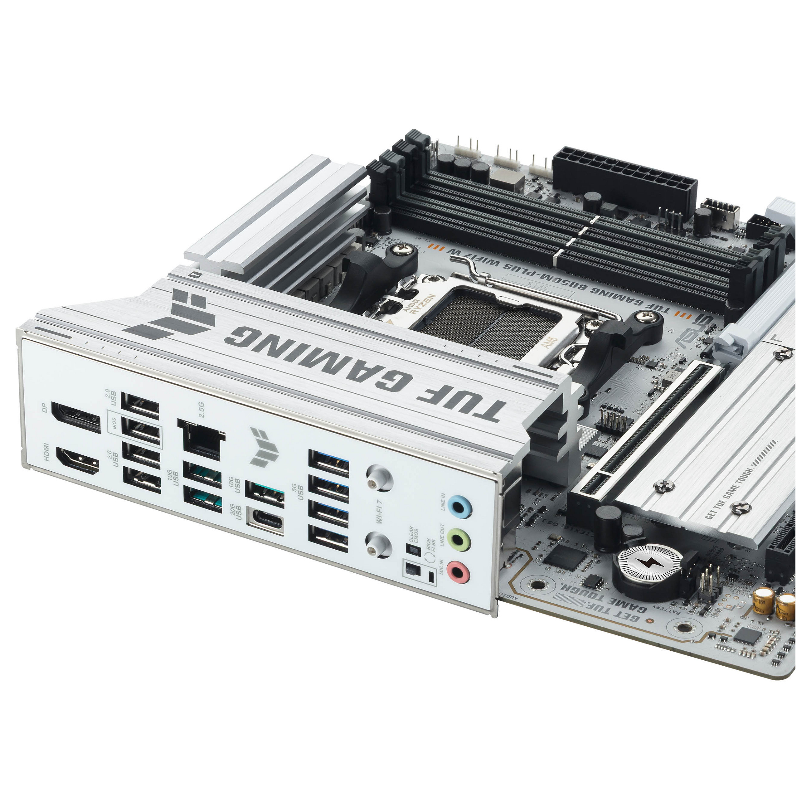 Pllakë Amë AMD AM5 ASUS TUF GAMING B850M-PLUS WIFI7 / DDR5 / mATX / HDMI+DP - 7