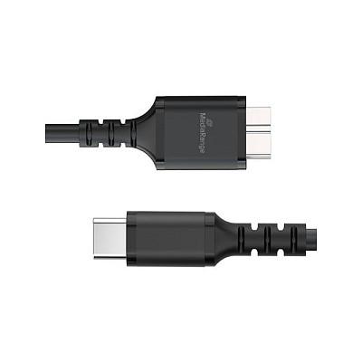 Kabllo USB MediaRange MRCS257 / Micro-USB B në USB-C / USB 3.2 Gen 1 / 5 Gbit/s / 0.5m - Zezë