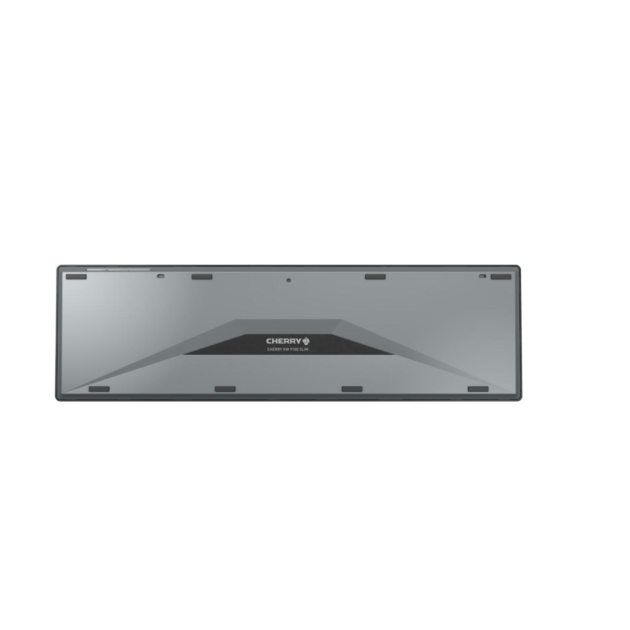 Tastierë Pa Kabllo CHERRY KW 9100 SLIM / JK-9100DE-2 / Scissor / Full-Size / Bluetooth 4.2 + 2.4GHz / AES-128 / USB-C – Zezë/Argjend - 3