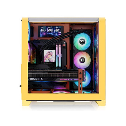 Kasë Midi Thermaltake View 390 Air – Verdhë - 2