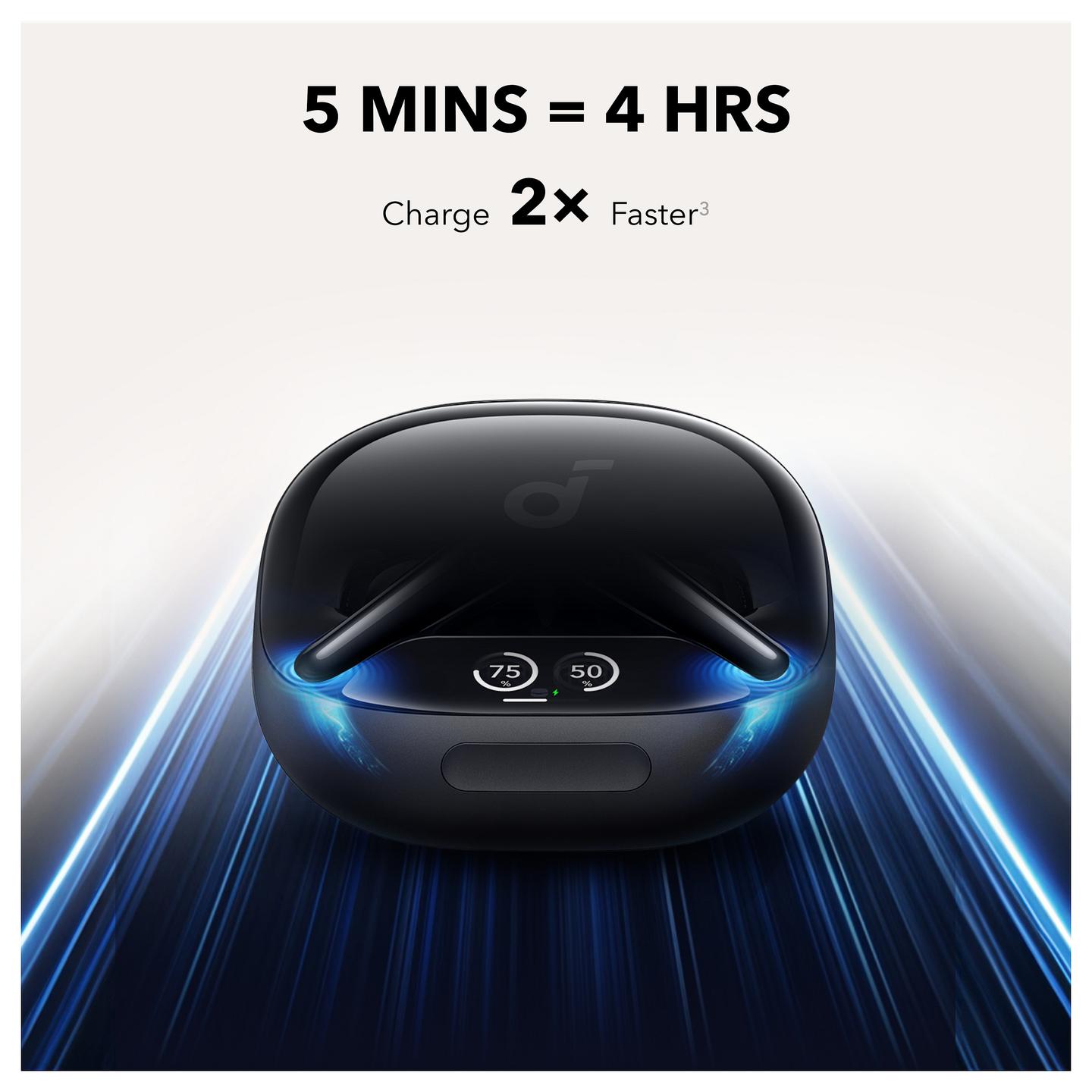Kufje pa kabllo Soundcore Liberty 4 Pro / TWS / Bluetooth 5.3 / 10.5mm + 4.6mm / ANC / 6 Mikrofona - Zezë - 6