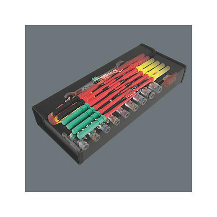 Set Veglash Wera Kraftform Kompakt W 2 Maintenance, 35 Copë, VDE, 1/4" - Zezë/Kuqe - 8