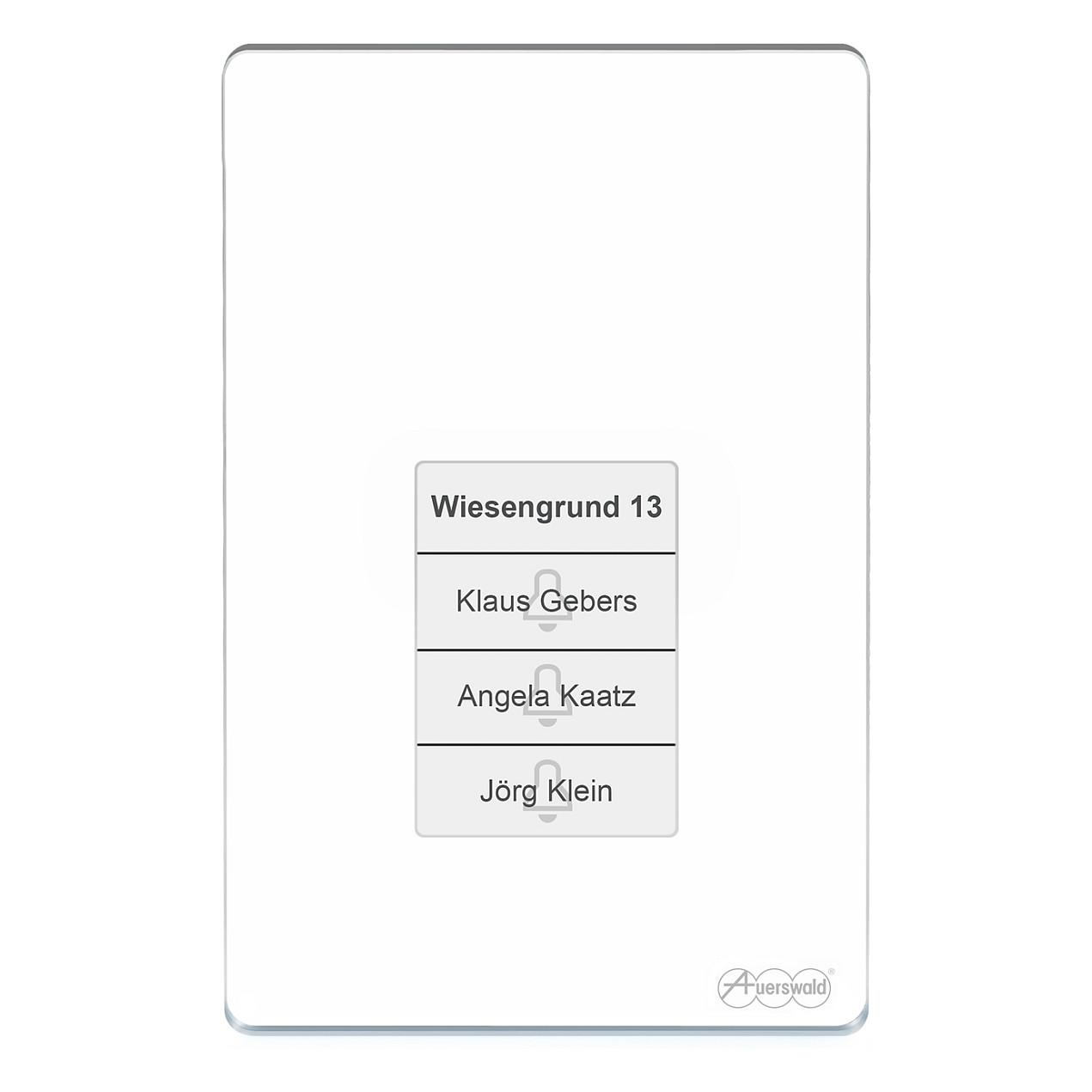 Interfon Dere Auerswald TFS-Dialog 400 / 90167 / 1–4 Butona Zileje / Portë Analoge a/b / Kod-Lok / Hapje Dere / IP44 – Bardhë - 9