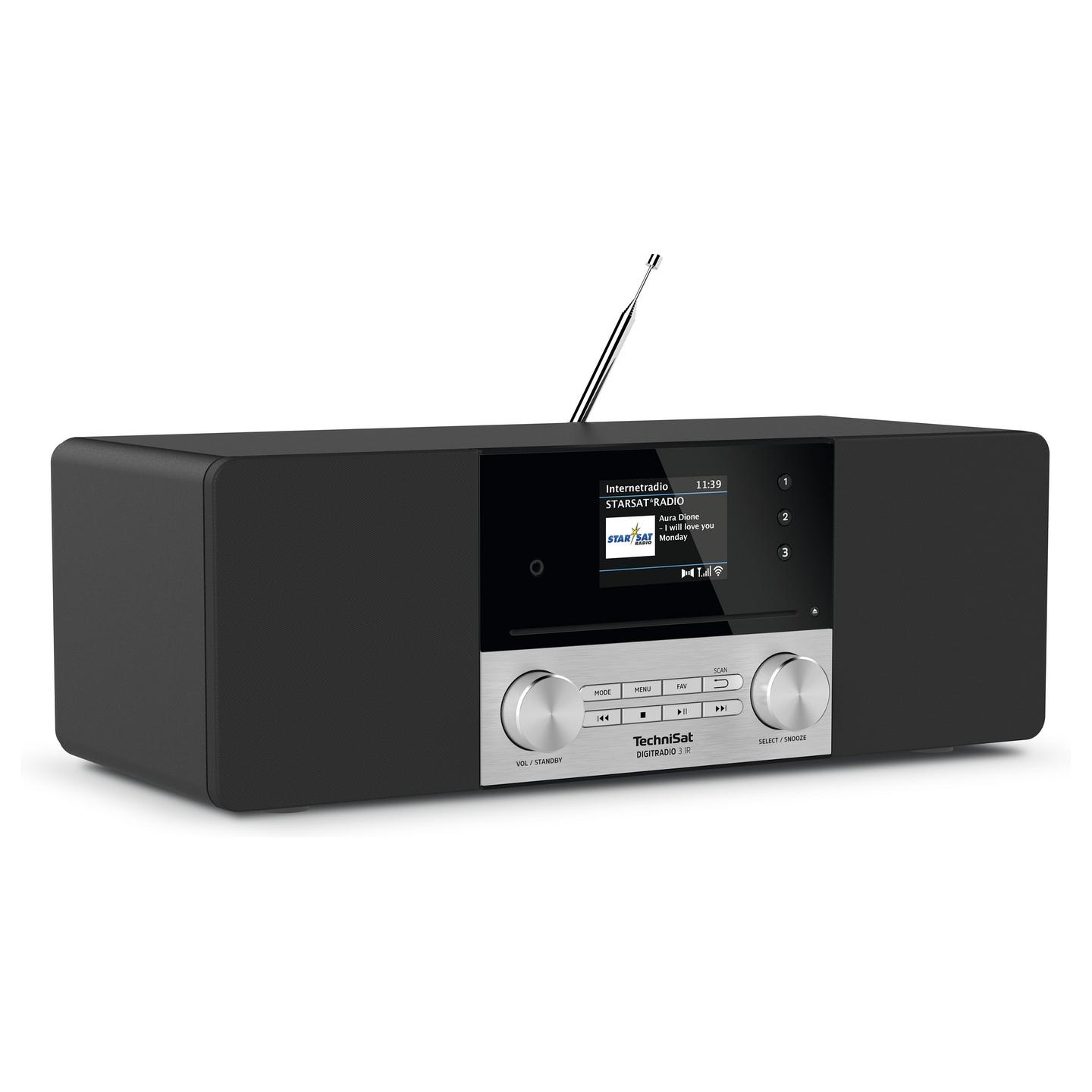 Radio Portative TechniSat DigitRadio 3 IR, DAB, FM, 20W, TFT 2.8" - 2