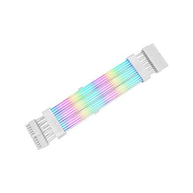 Kabllo Vazhduese Energjie Thermaltake Tt Mod 24 Pin ARGB Snow, 24-pin, 60 LED ARGB, 202mm - Bardhë