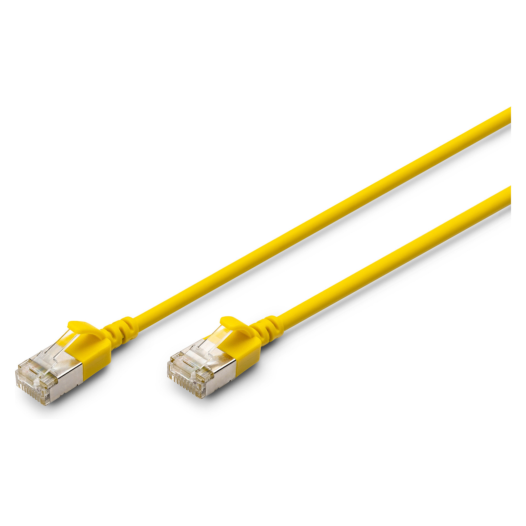 Kabllo për Rrjet DIGITUS Patchcable CAT6A F/FTP Slim 0.30m – Verdhë - 1