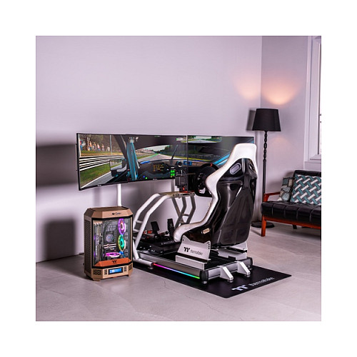 Karrige Gaming Thermaltake GR500 Snow Racing Simulator Cockpit - Bardhë - 4