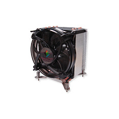 Ftohës për Procesor Dynatron K-17 / 3U / Aktiv / 92mm PWM Fan / 4× Heatpipe / LGA1150/1151/1155/1156/1200 – Zezë
