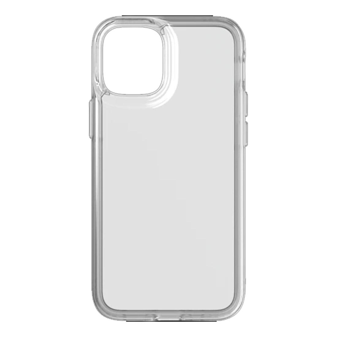 Case për Telefon Tech21 Evo Clear, iPhone 12 mini, Mbrojtje nga Rëniet deri në 3 m, Rezistent ndaj Rrezeve UV – Transparente