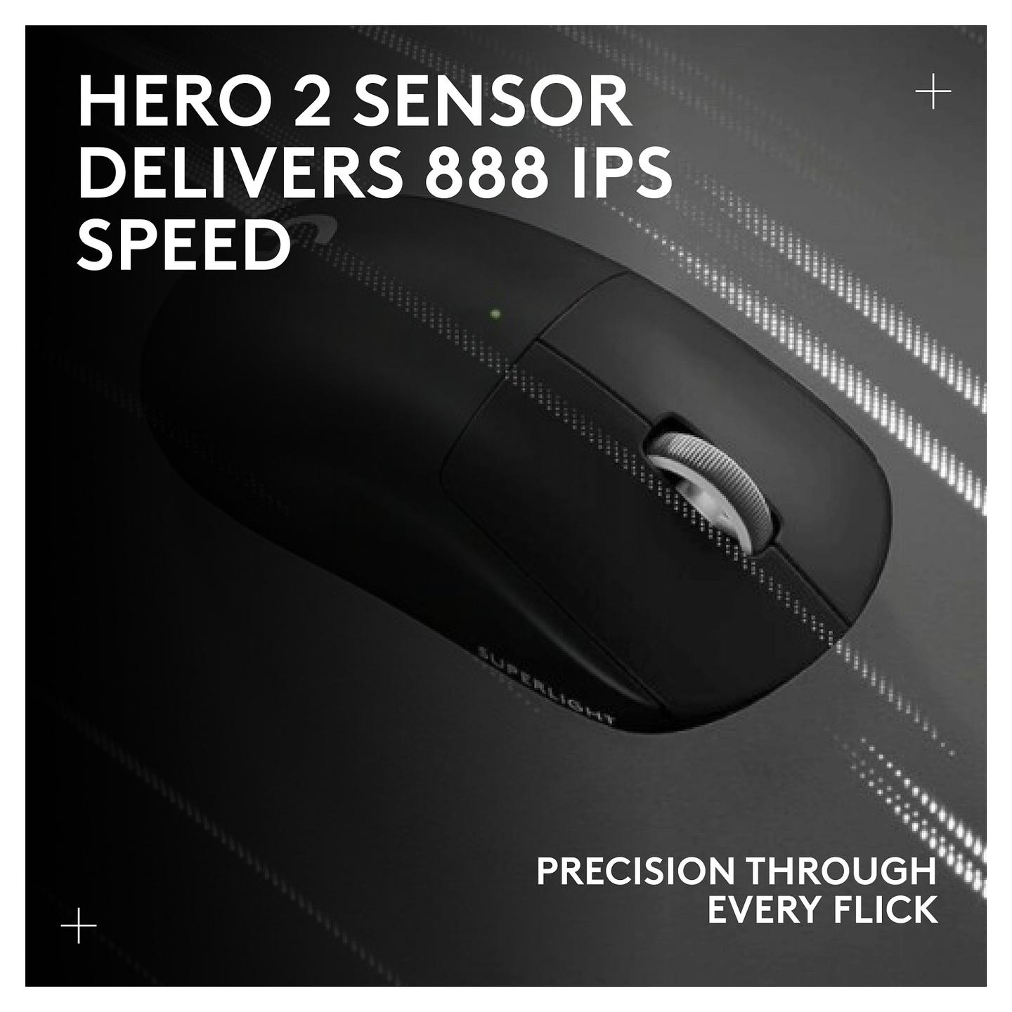 Maus Gaming Logitech G PRO X Superlight 2 / Optical / 32000 DPI / 0.5 ms / Wireless / Lightspeed - Zezë - 17