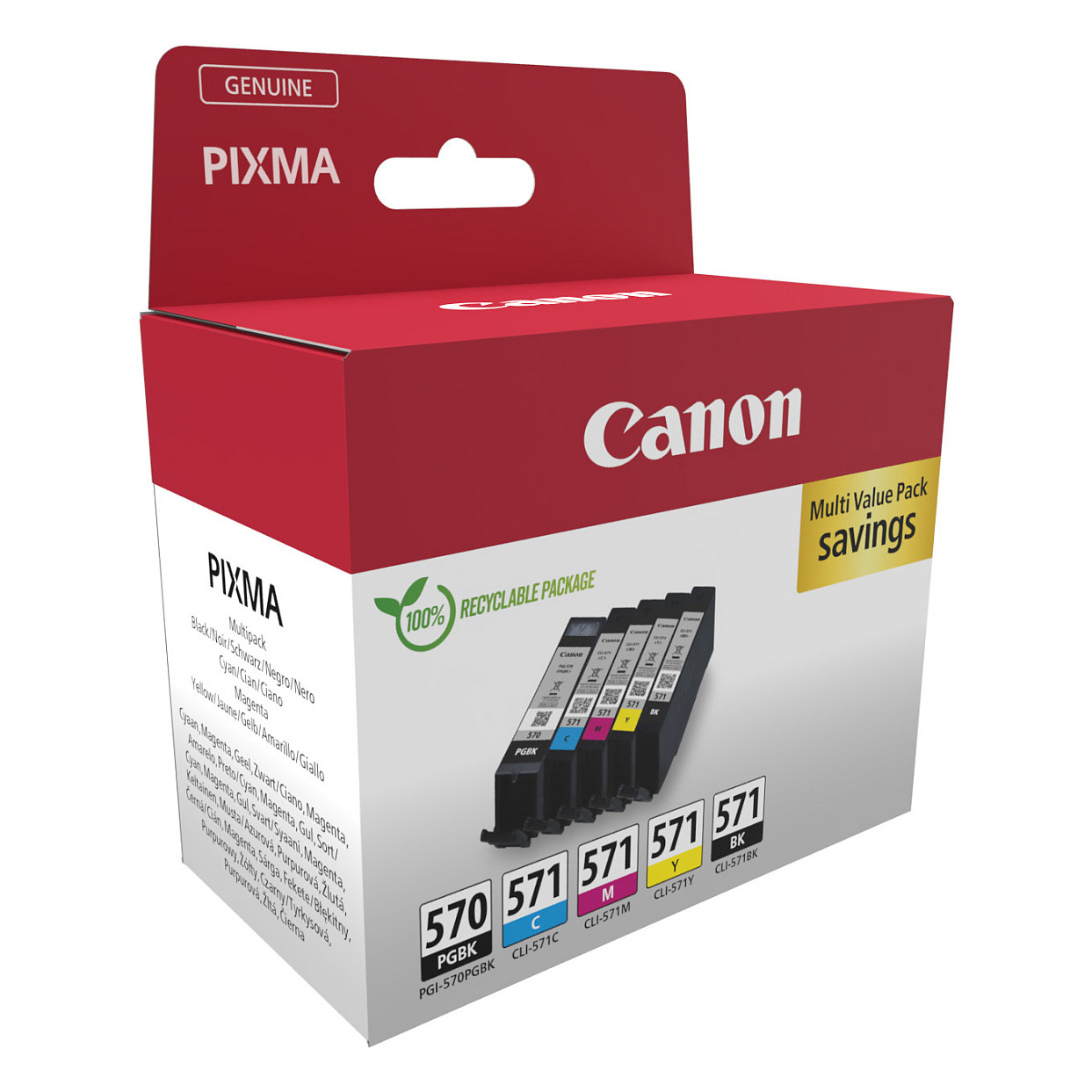 Toner Canon Tinte PGI-570/CLI-571 0372C006 5er Multipack (PGBK/BKMCY) - 2