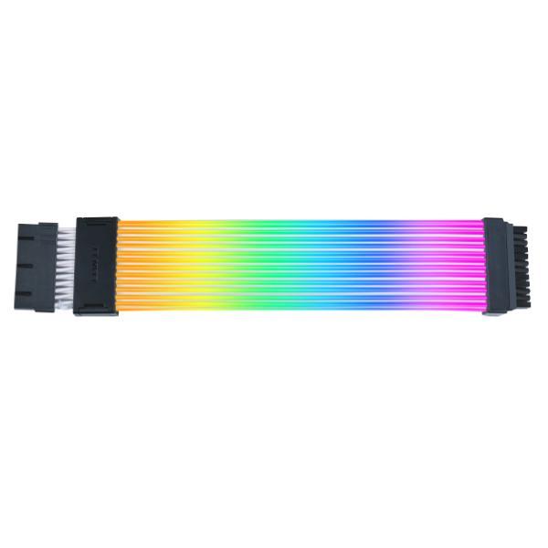 Kabllo për Furnizim me Energji Lian Li Strimer Wireless 24-Pin RGB / PW24-1W-T / 26cm / 132 LED / me Controller – Shumëngjyrësh - 1