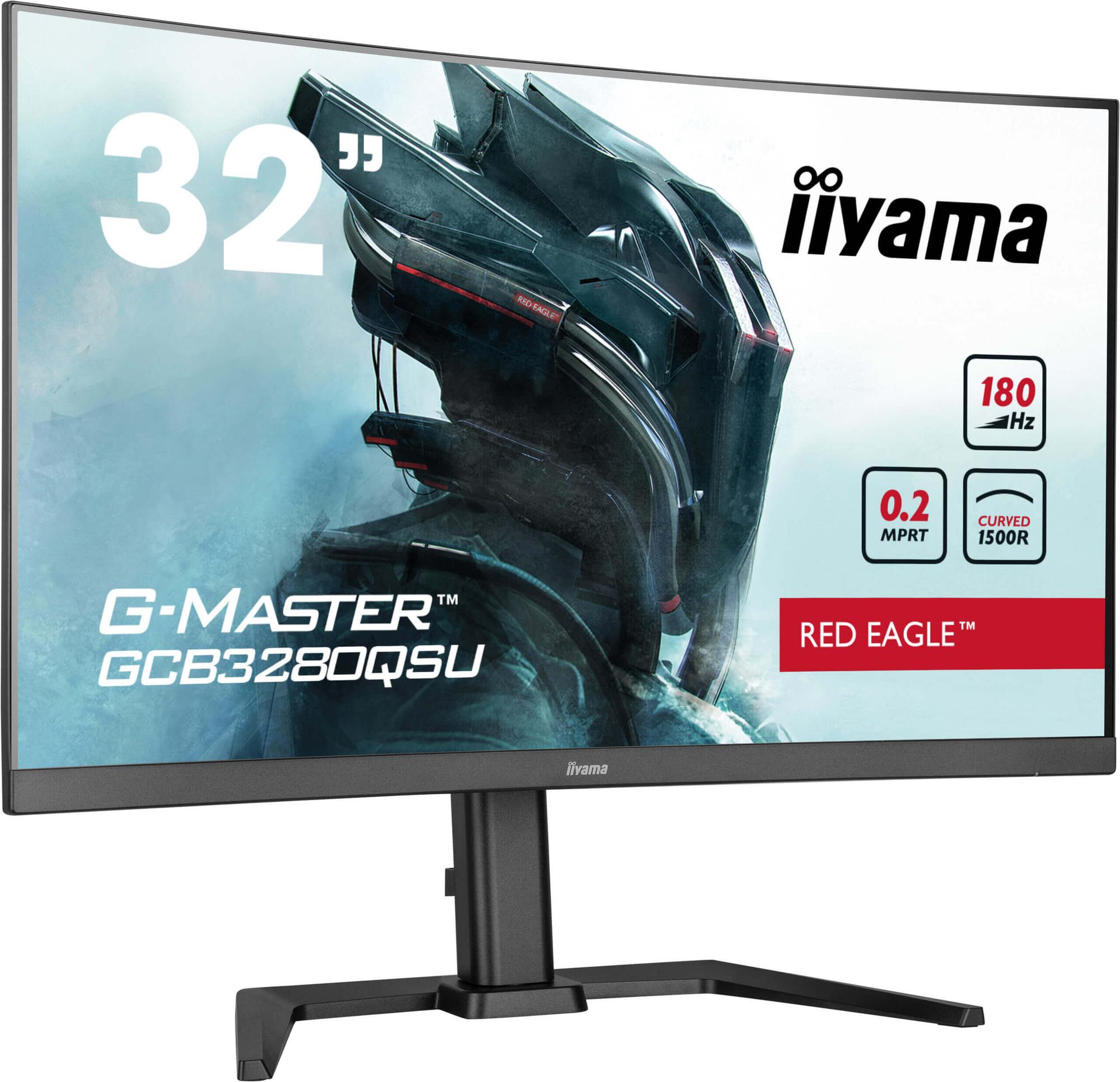Monitor Gaming iiyama G-Master GCB3280QSU-B2 / 31.5" / QHD VA Curved / 180Hz / 0.2ms / HDMI+DisplayPort - Zezë - 2