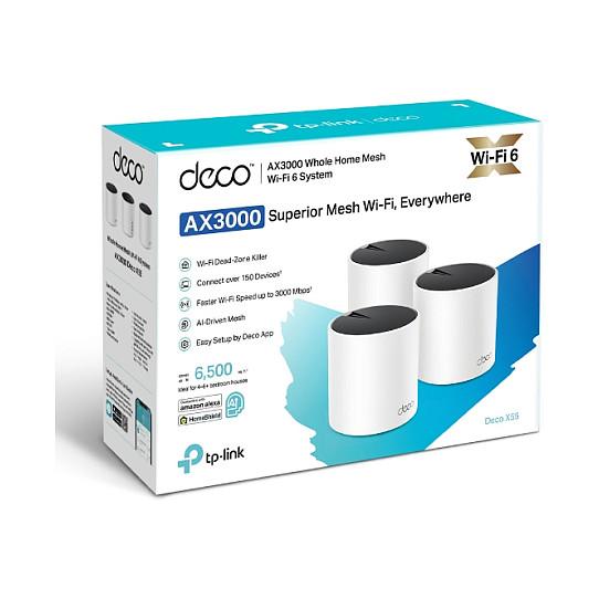 Ruter Mesh TP-Link Deco X55, Wi-Fi 6 AX3000, 3-Pack – Bardhë - 8