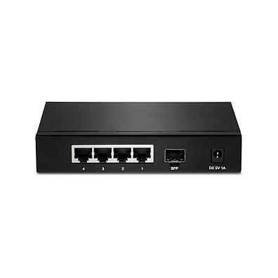 Switch TRENDnet TEG-S51SFP, 4x Gigabit Ethernet RJ45, 1x Gigabit SFP, 10Gbps - Zezë