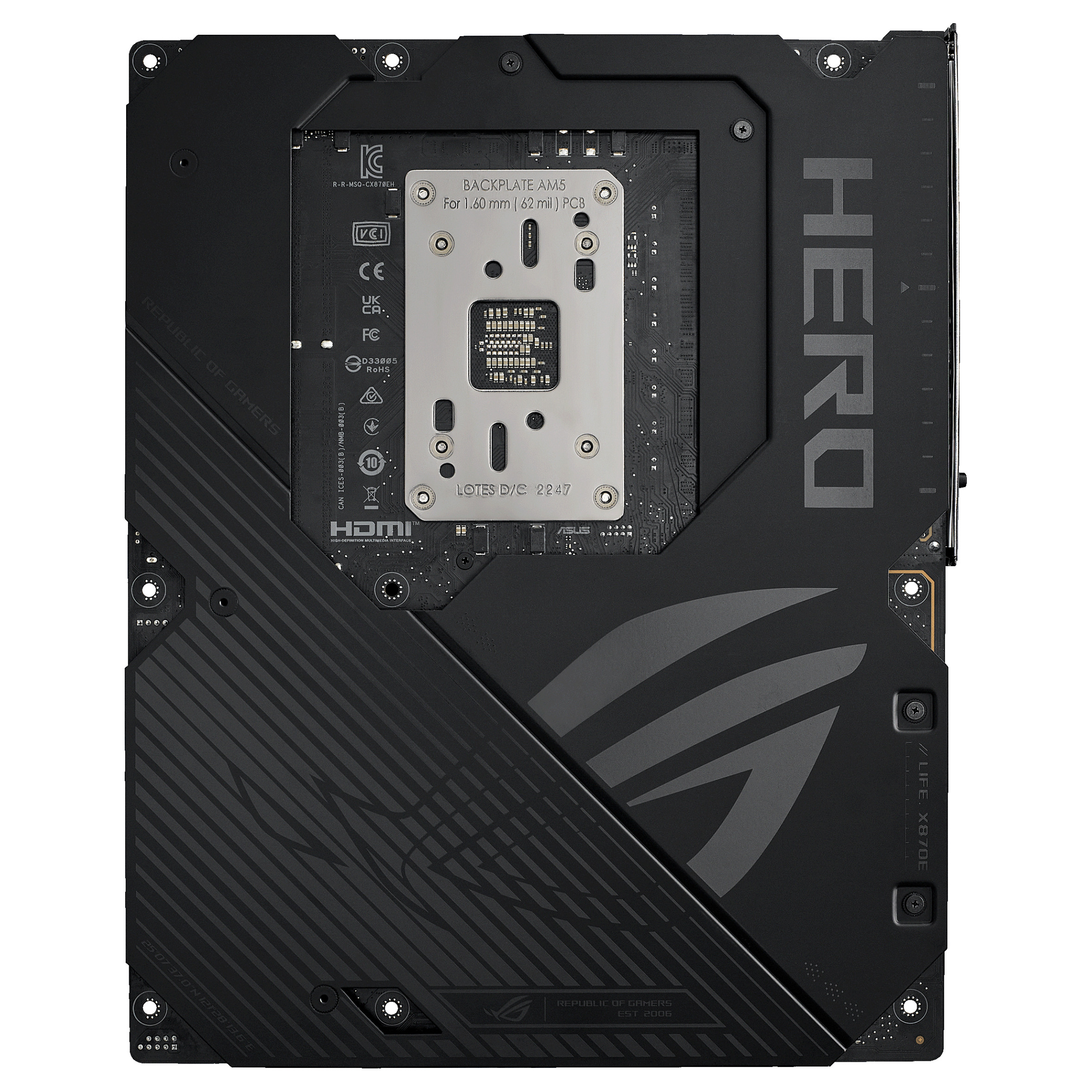 Pllakë Amë ASUS ROG CROSSHAIR X870E HERO AM5 ATX - 12