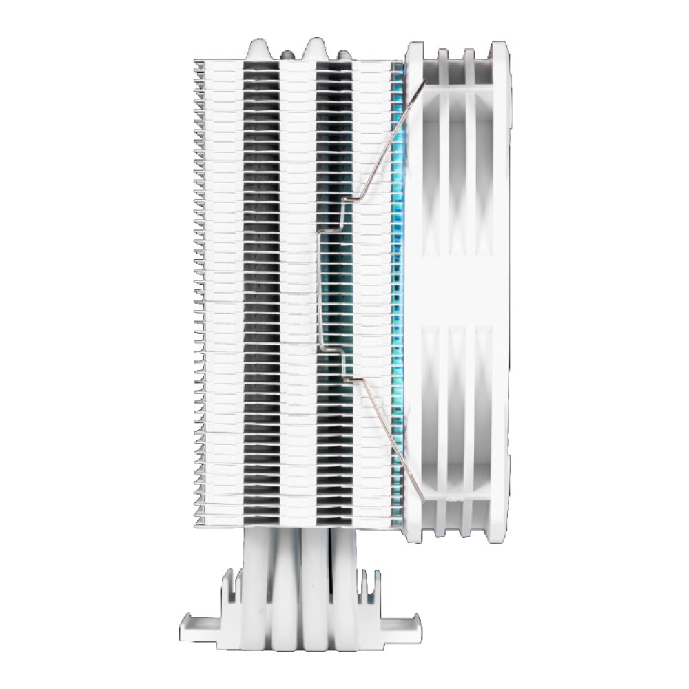 Ftohës për Procesor Gamdias BOREAS E1-410 WH / 120mm / 4 Heat Pipes / ARGB / PWM - Bardhë - 4
