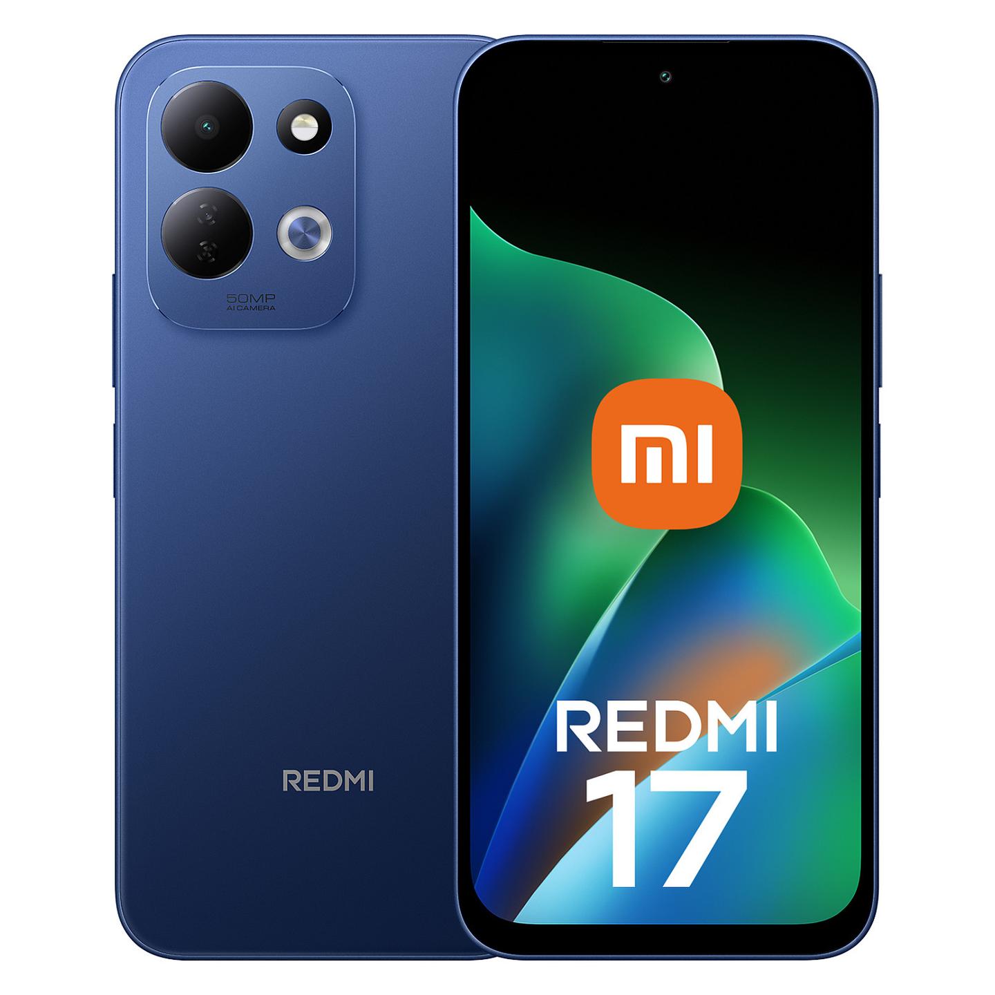 Telefon Xiaomi Redmi 17, 6.9", LCD, 120Hz, 4GB, 256GB, MediaTek Helio G91-Ultra, Dual SIM, 4G - Blu