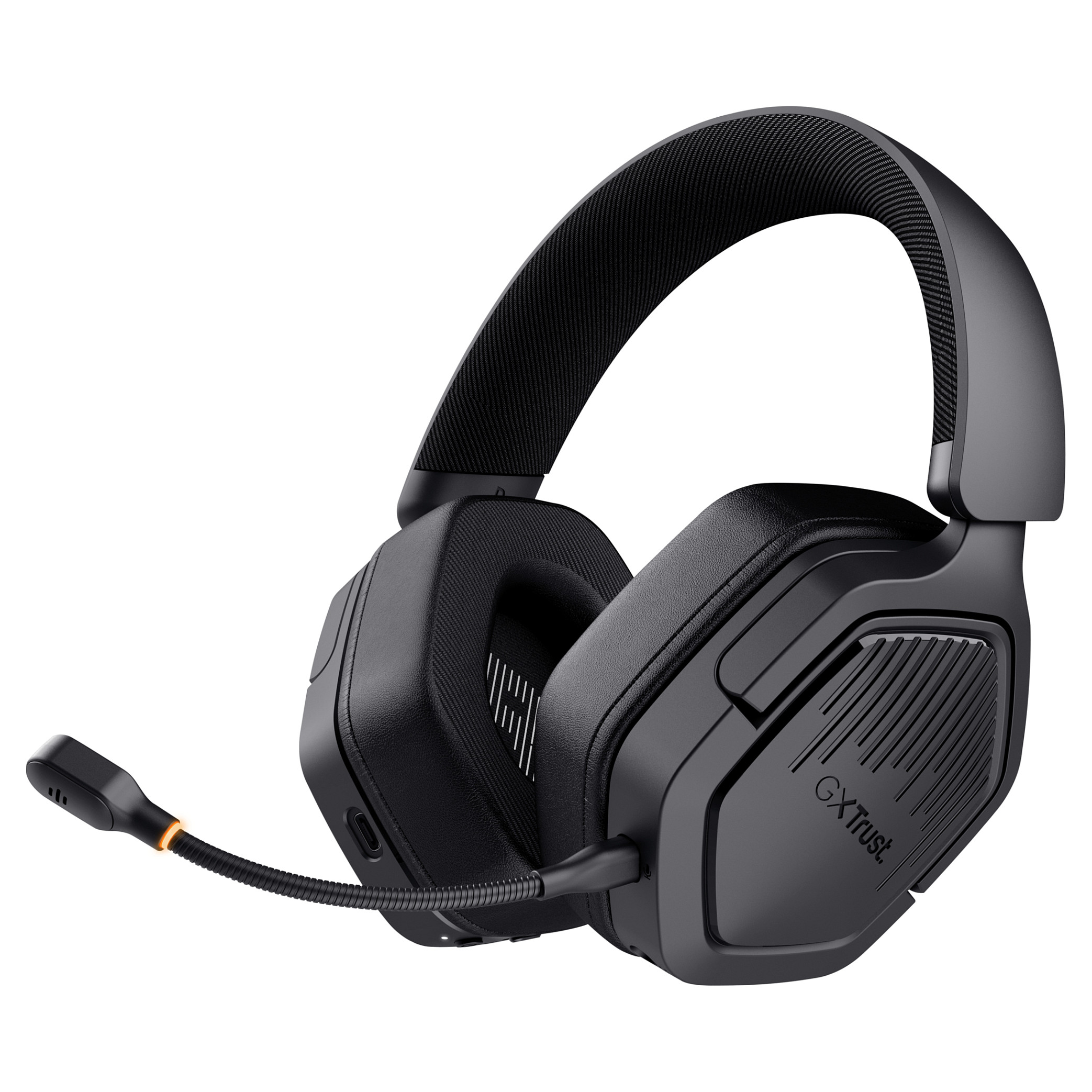 Kufje Gaming Trust GXT 493 Carus / Wireless / Over-Ear / 50 mm / 70 orë / Mikrofon – Zezë