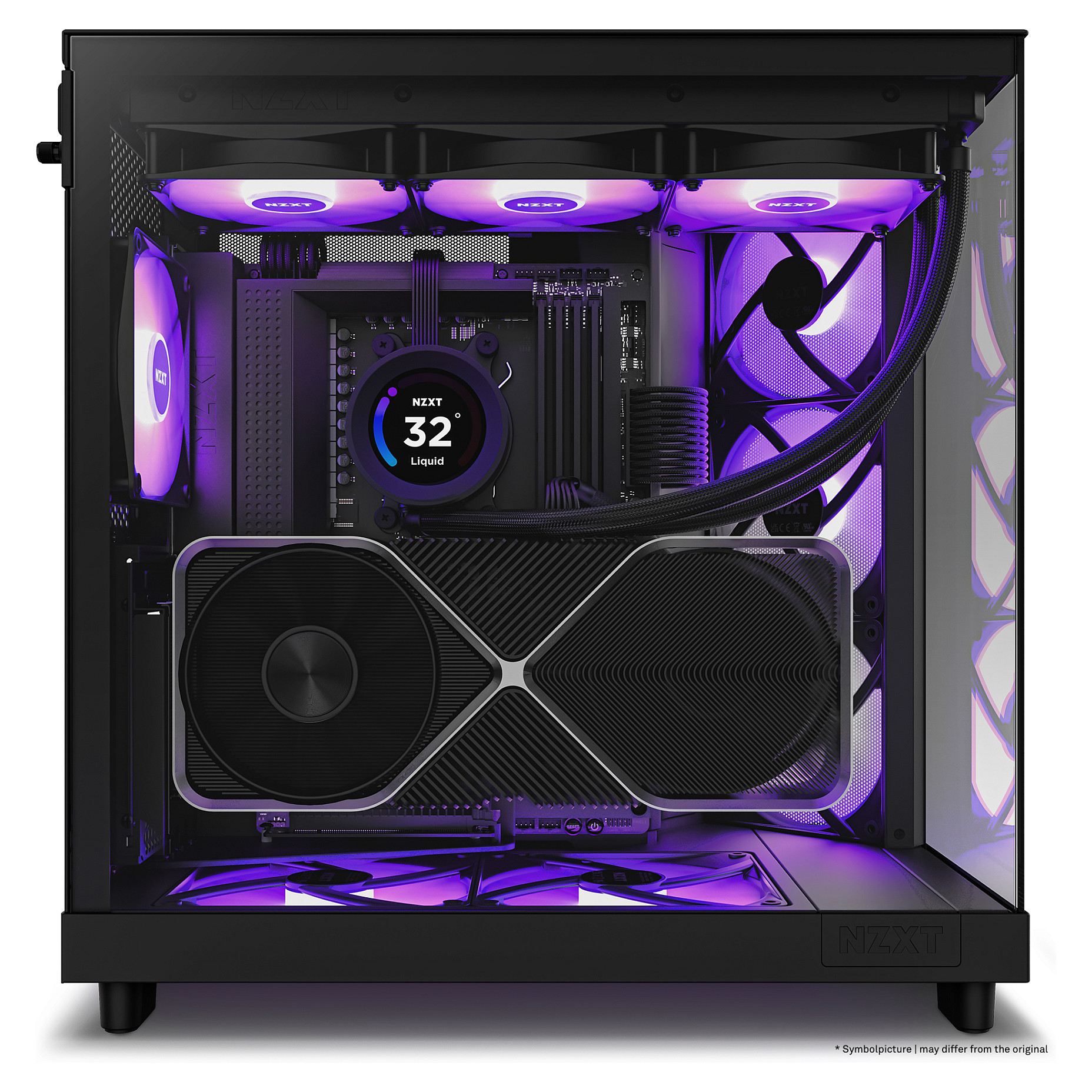 Kasë NZXT H6 Flow RGB CC-H61FB-R -Zezë - 13