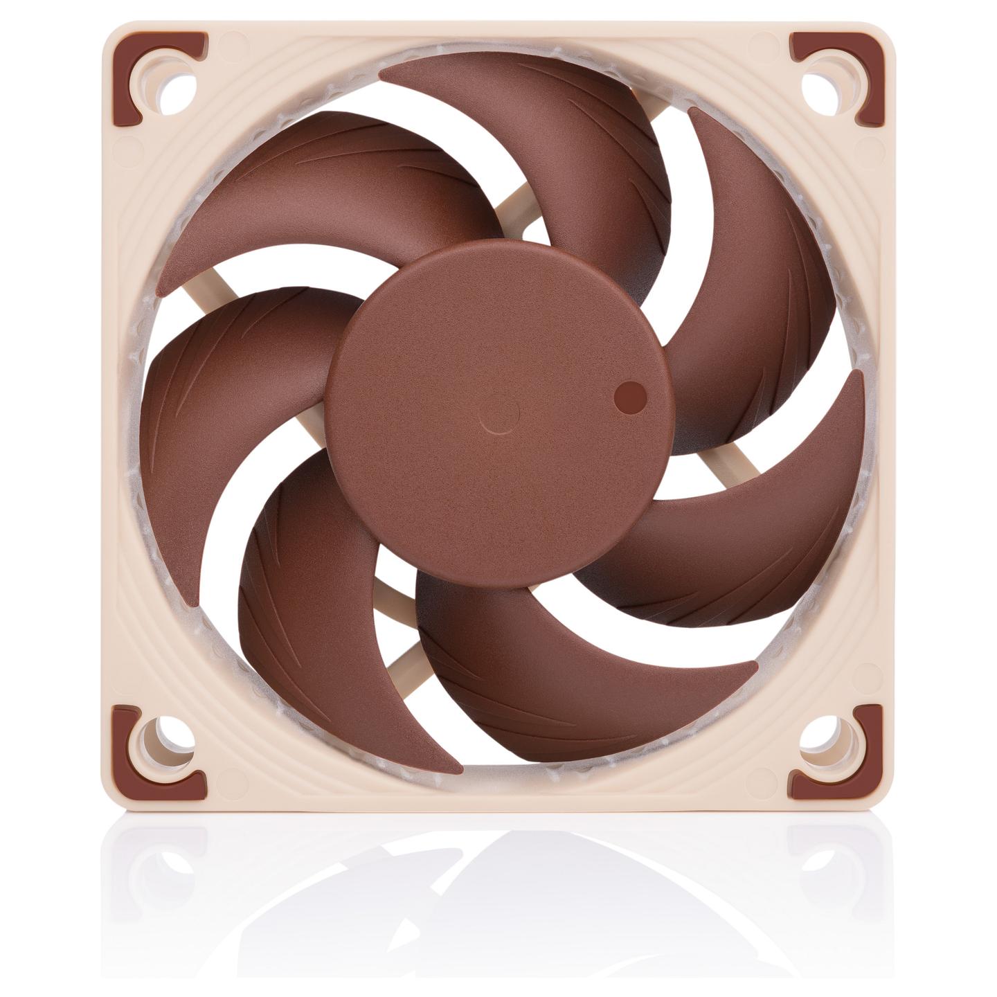 Ftohës për Kasë Noctua NF-A6x15 PWM, 60 × 60 × 15mm, 3500 RPM, 4-pin PWM, SSO2 – Kafe/Bezhë - 3