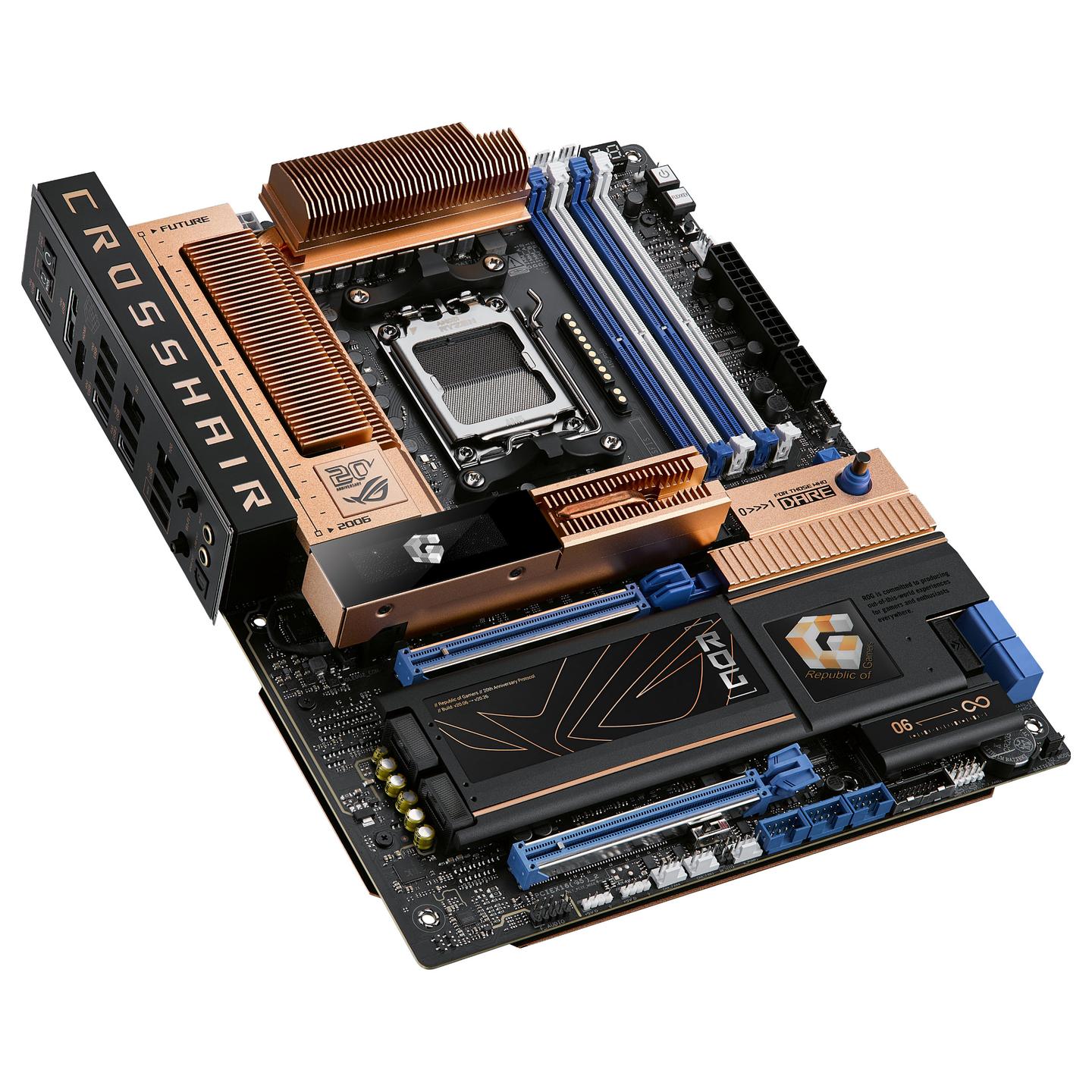 Pllakë Amë ASUS ROG CROSSHAIR 2006 / AMD AM5 / DDR5 / ATX / Wi-Fi 7 / 5GbE LAN - 7