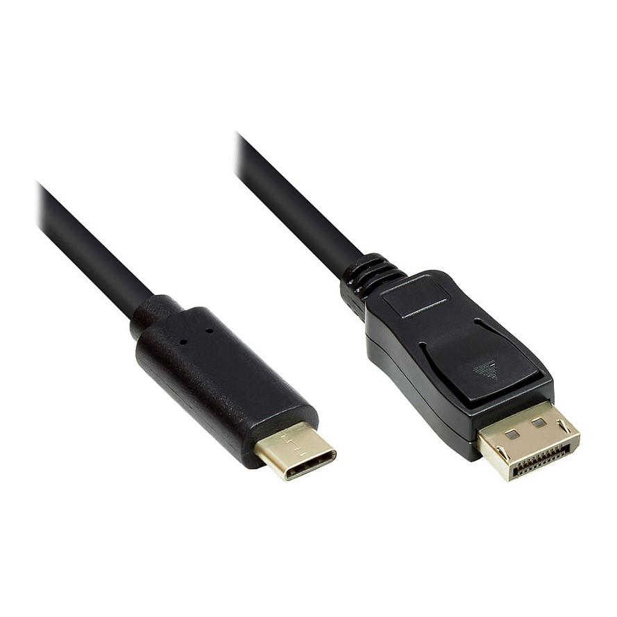 Kabllo DisplayPort Alcasa GC-M0109, DisplayPort 1.2, 10m, 4K 60Hz - Zezë 