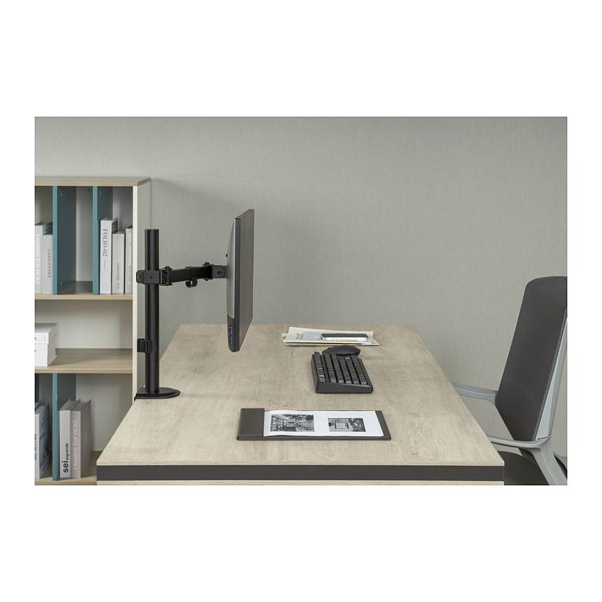 Mbajtëse për Monitor Equip 650156 , 1 Monitor , 17–32" , deri 9kg , e rregullueshme , e pjerrët , e rrotullueshme , VESA 75x75 & 100x100 - Zezë - 7