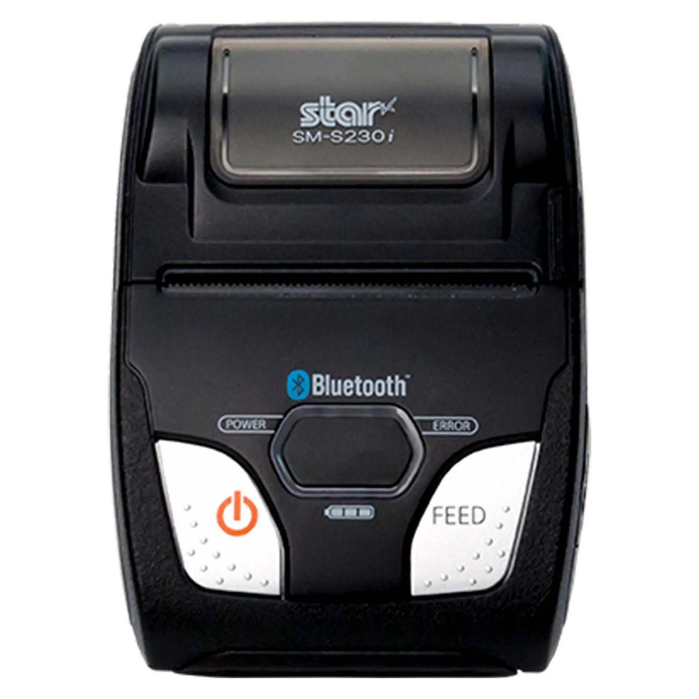 Printer Mobil Star Micronics SM-S230i / Termik Direkt / 203 × 203 DPI / 80 mm/s / USB / Bluetooth 2.1+EDR / 58 mm – Zezë/Argjend