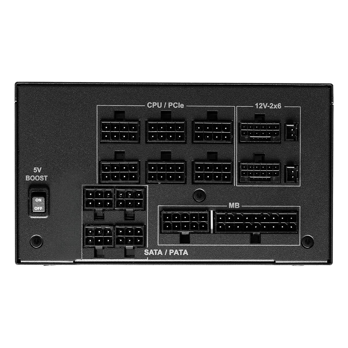 Furnizues Energjie ASRock Phantom Gaming PG-1300G, 1300W, ATX, 80 PLUS Gold, Full Modular, 135mm Fan, ATX 3.1, PCIe 5.1 – Zezë - 4