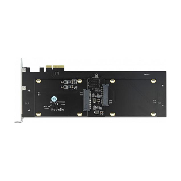 Kartë Zgjerimi PCI Express Delock 90433 / PCIe 2.0 x4 / 4x SATA 22-Pin / SATA 6Gbps / RAID 0, 1, 10, JBOD / HyperDuo - Zezë - 5