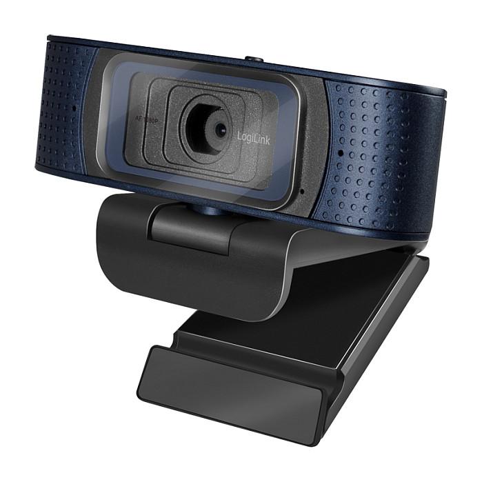 Webkamerë LogiLink 1080p FHD Dual-Mikro 80° Autofokus&Abdeckung