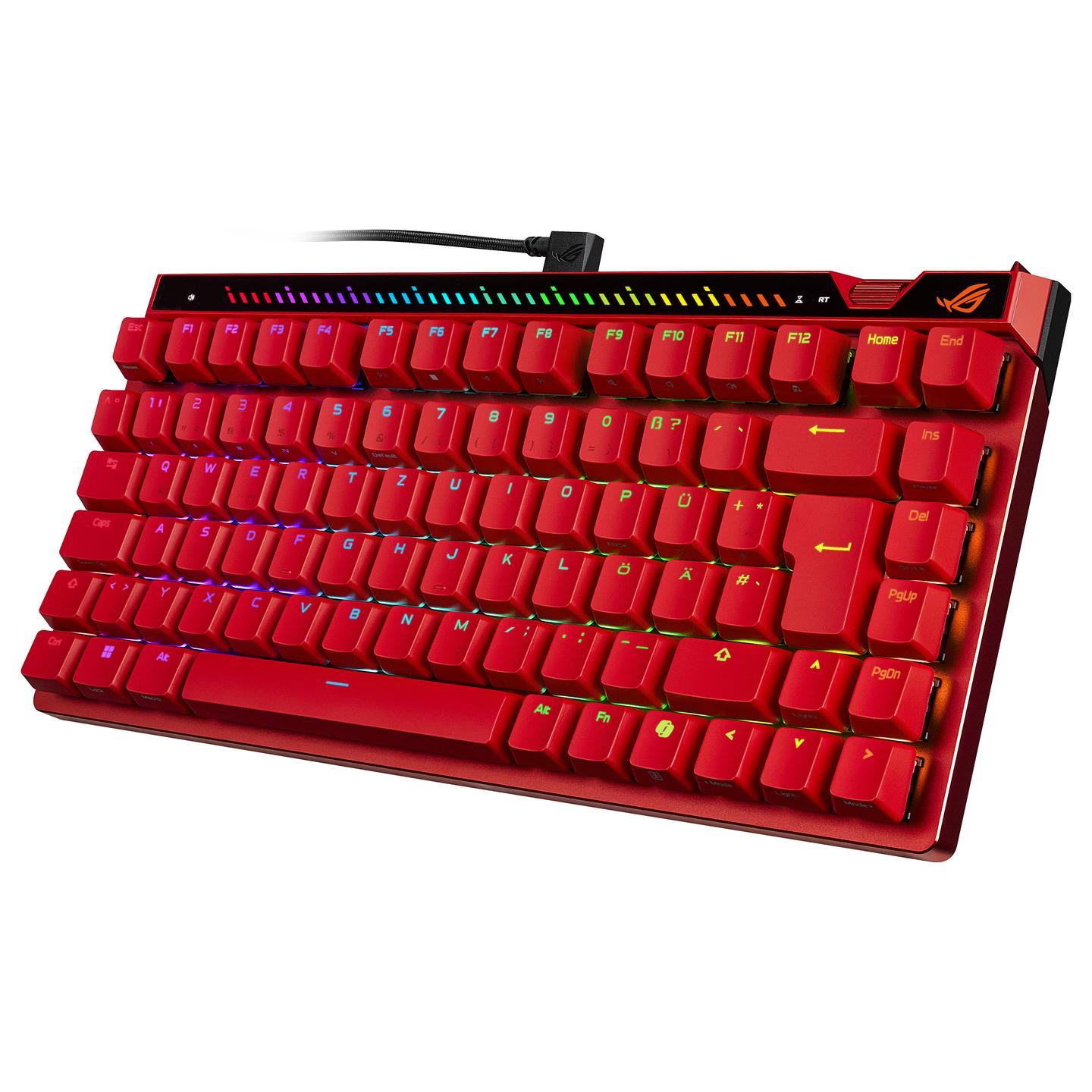 Tastierë Gaming ASUS ROG Falchion Ace 75 HE / Magnetic HFX V2 / 75% / Wired / USB-C / RGB - Kuqe - 3