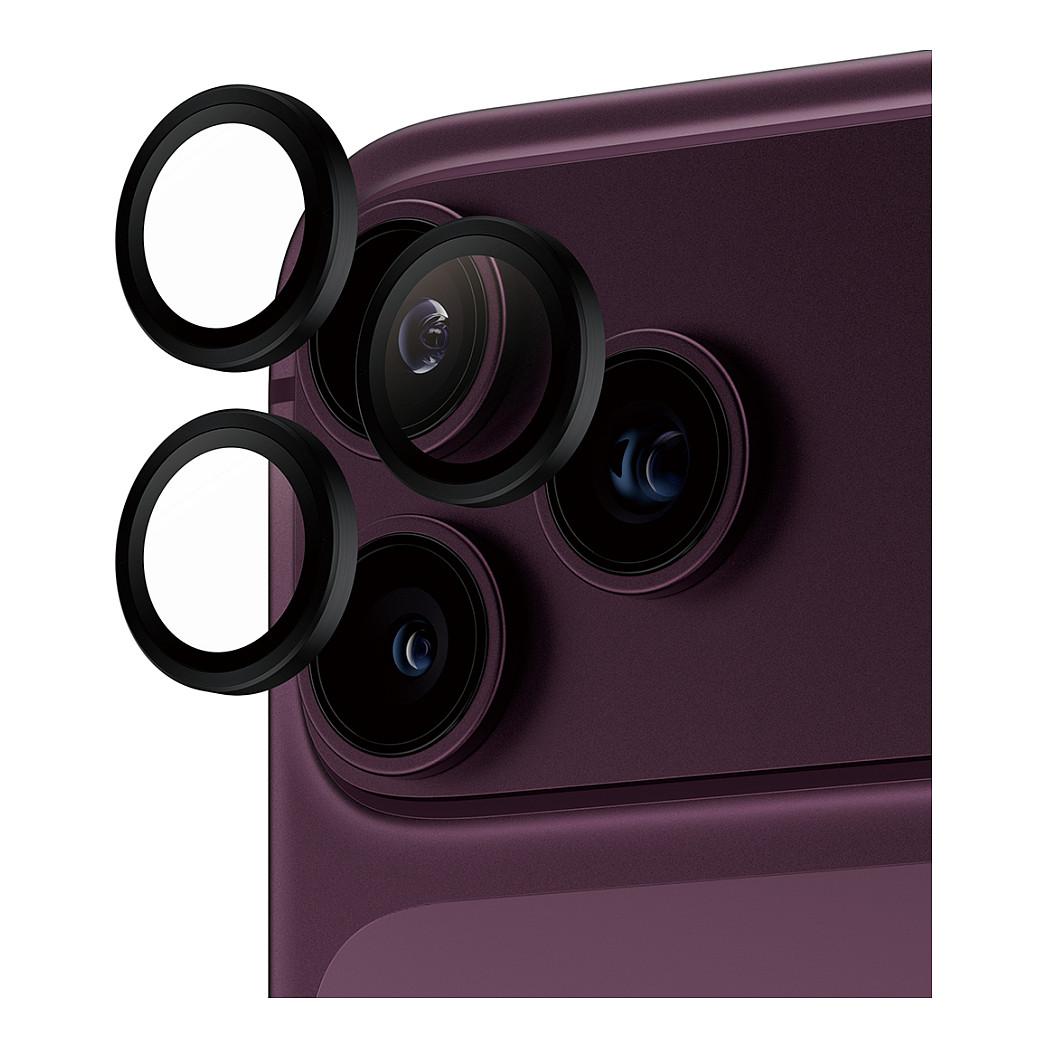 Mbrojtëse për Kamerë PanzerGlass Hoops për iPhone 18 Pro / 18 Pro Max, Xham i Temperuar - Zezë