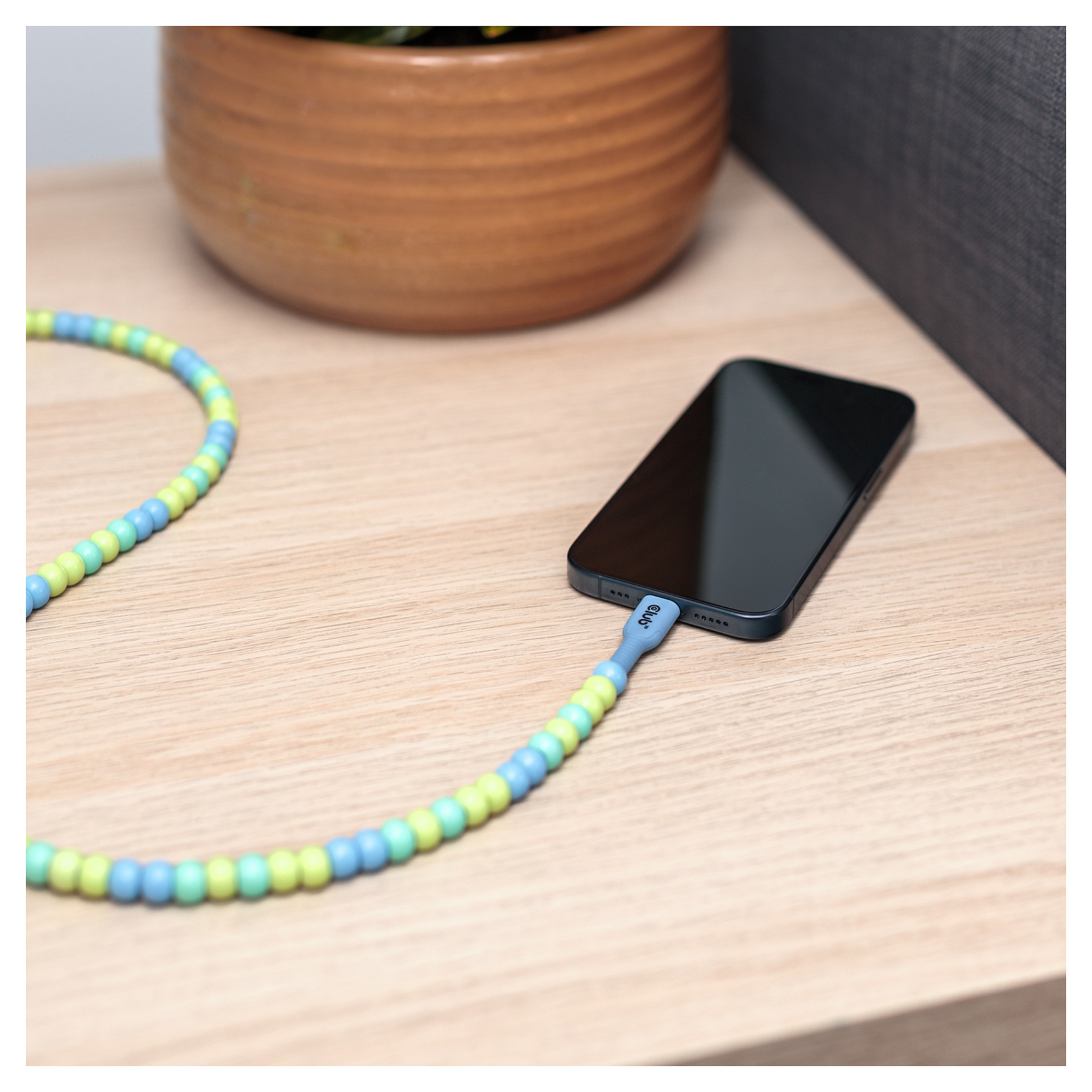 Club3D Lifestyle Kabllo USB‑C / PD 60W / 480 Mbps / 2.0m - Blu - 4