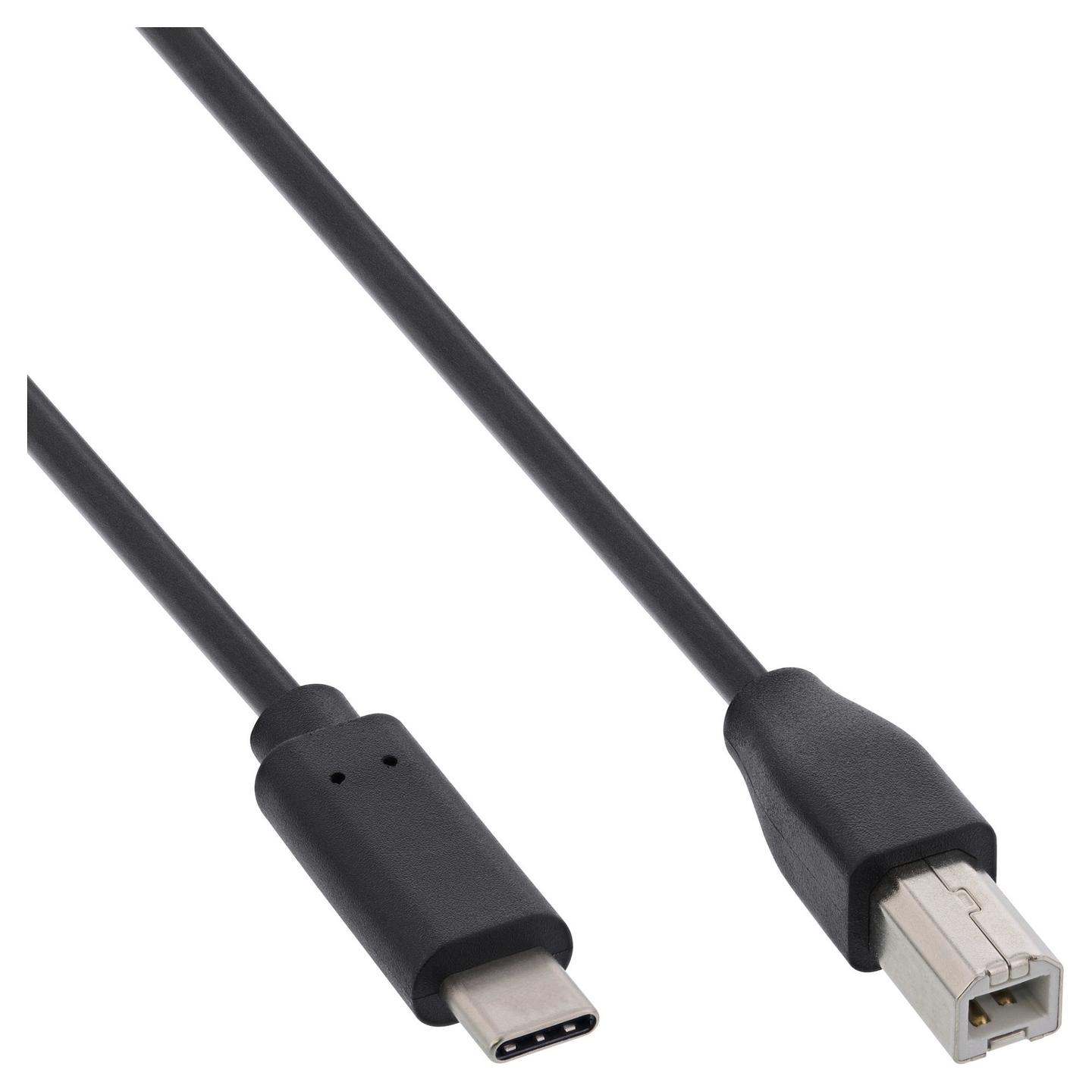 Kabllo USB InLine 35762, USB-C në USB-B, 2 m, USB 2.0, 480 Mbps - Zezë