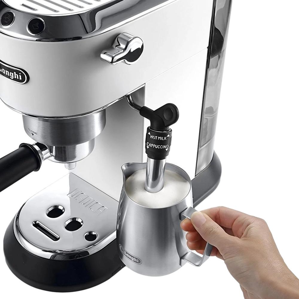 Aparat për kafe De'Longhi Dedica Style / Portafilter / 15 Bar / 1.1L – Bardhë - 5