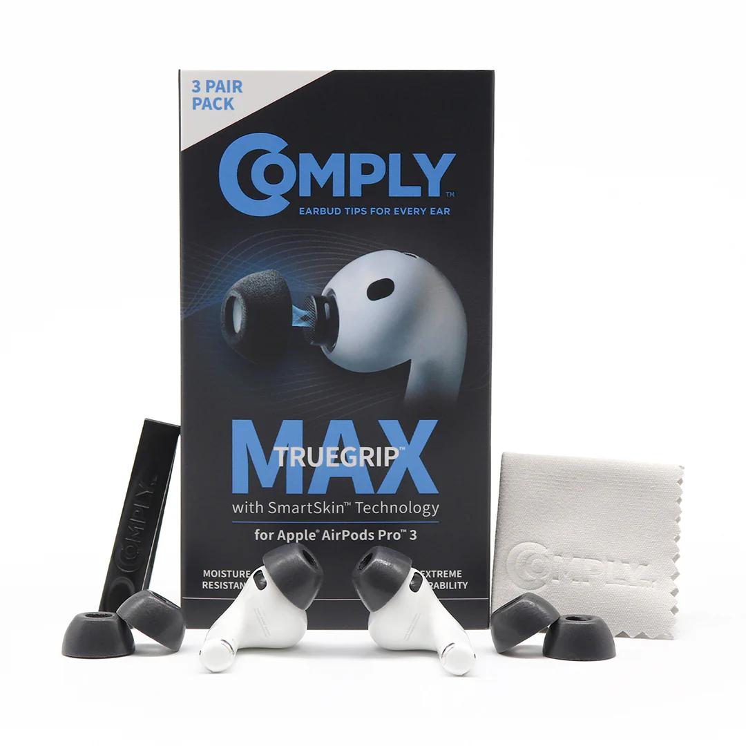 Aksesorë për Kufje Comply MAX për Apple AirPods Pro 3, Madhësia S, 3 Palë - Zezë - 1