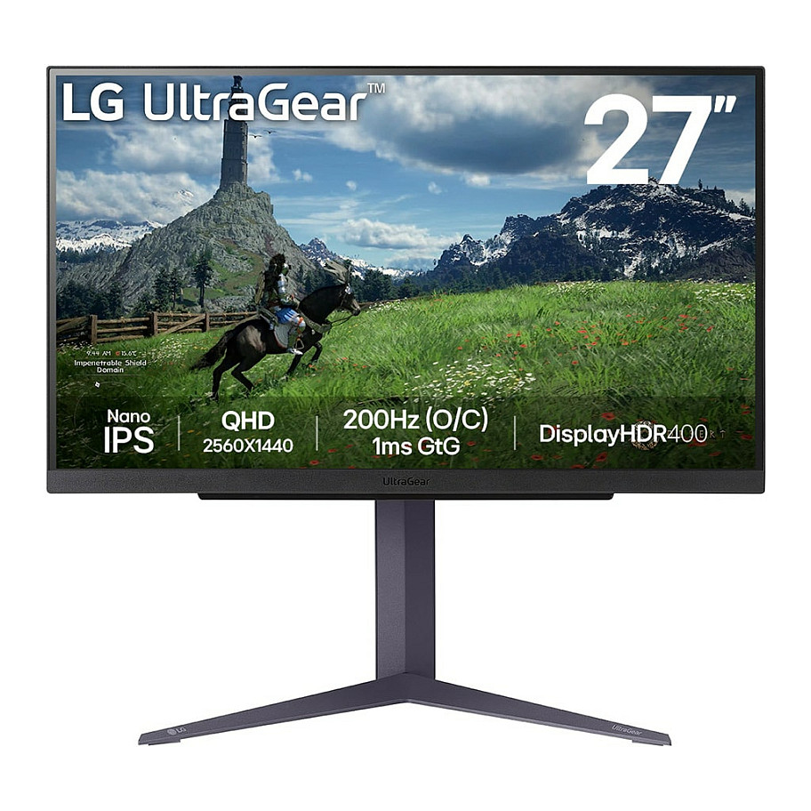 Monitor Gaming LG UltraGear 27GS85Q-B / 27" / QHD Nano IPS / 180Hz / 1ms / HDMI+DisplayPort - Zezë