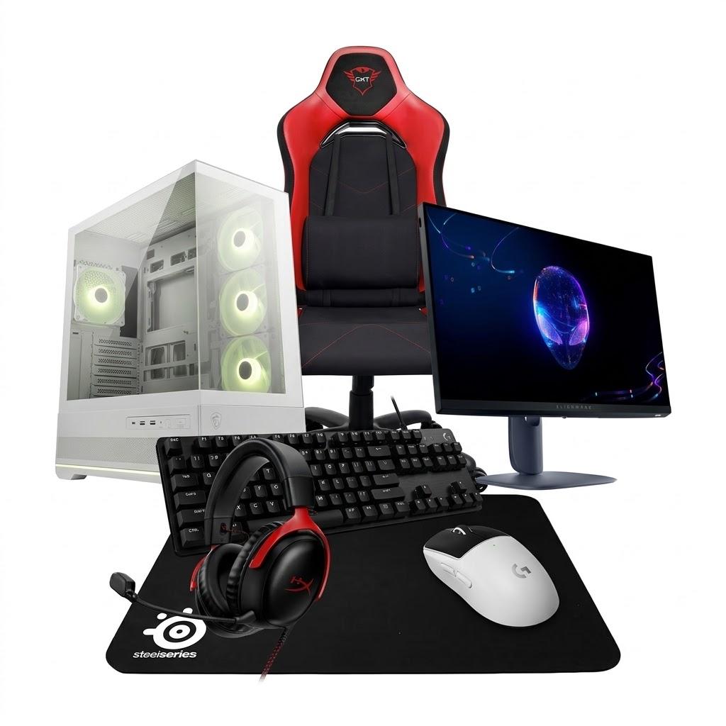 STARBUNDLE SERIES X6, Ryzen 7 9800X3D, 24GB DDR5, 1TB, RTX 5070 12GB, Case MSI MAG PANO 110R PZ + AW2525HM + Superstrike + G413 + 727A9AA + S3 + GXT714R