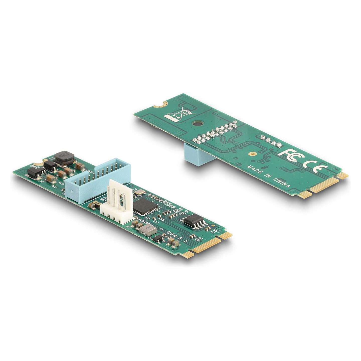 Kartë zgjerimi USB DeLOCK 61065, M.2 B+M, 2x USB-A, USB 5 Gbit/s, kabllo 50 cm - 2