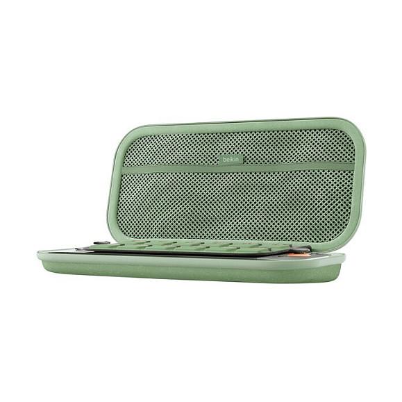 Case për Konsolë Gaming Belkin, Nintendo Switch 2, Rezistent ndaj Ujit dhe Goditjeve, Xhep për Kartela Lojërash, Mbajtëse për AirTag – Gjelbër - 7