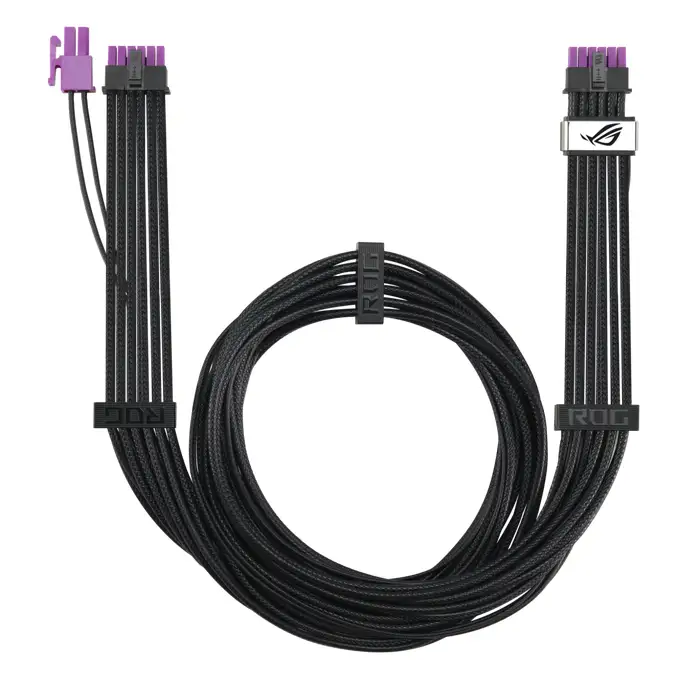 Kabllo për furnizim me Energji ASUS ROG Equalizer / PCIe 16-pin / PCIe x16 Gen 4.0 / 0.75m - Zezë