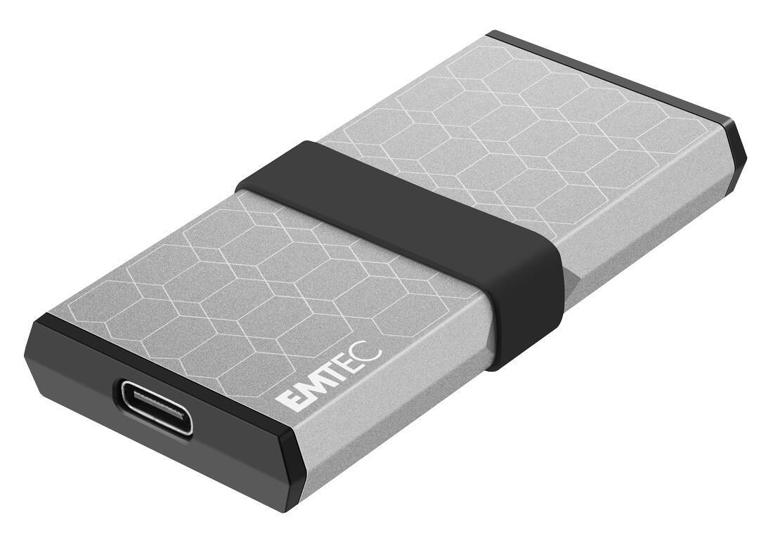 SSD e Jashtme Emtec X205 Mini / 1TB / USB-C 3.2 Gen 2 / 1100MB/s Read / 1000MB/s Write – Argjend - 2