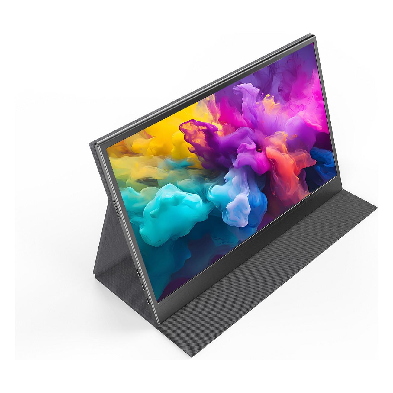 Monitor Portativ Denver PMO-15604 / 15.6" / Full HD IPS / 60Hz / 30ms / USB-C+Mini HDMI+3.5mm Audio - Zezë - 5