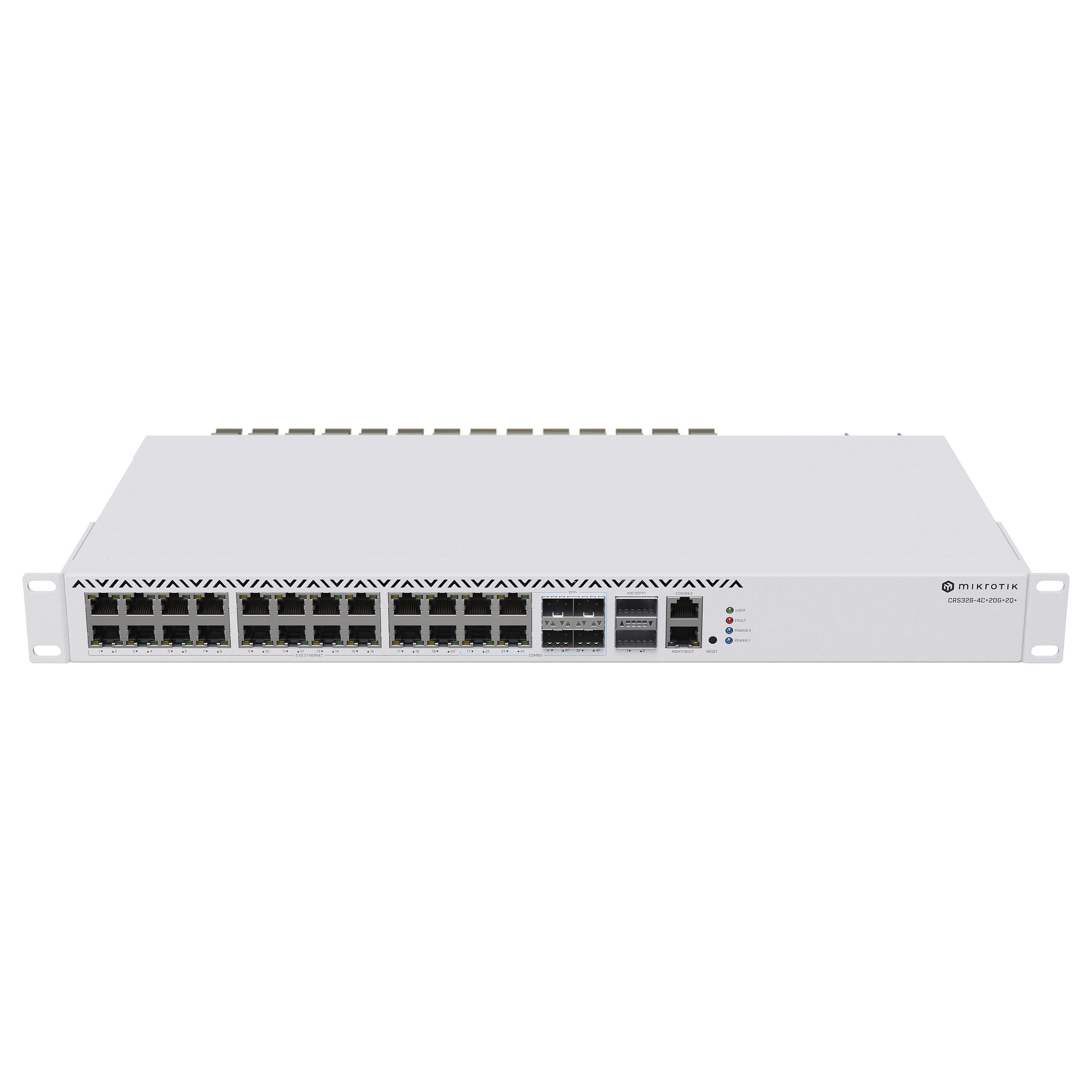 MikroTik CRS326-4C+20G+2Q+RM 20-Port Gigabit Managed Switch with QSFP+ - 1