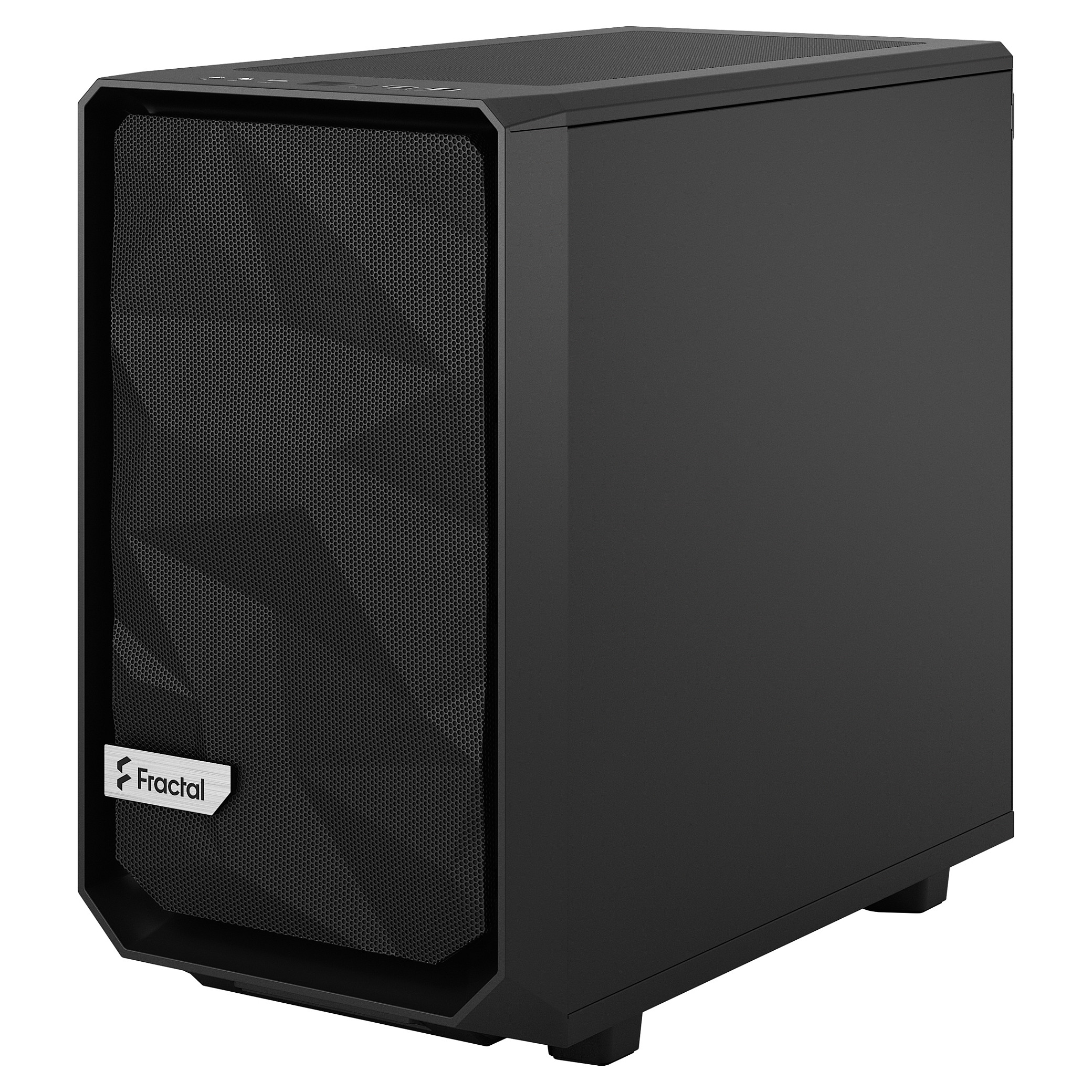 Kasë PC Fractal Design Meshify 2 Nano / Mini Tower / Mini-ITX + Mini-DTX / 1x 140mm + 1x 120mm Fan / Tempered Glass - Zezë - 11