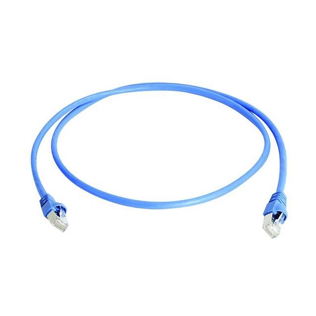 Kabllo për Rrjet Telegärtner MP8 FS 600 / RJ45 - RJ45 / Cat.6A / S/FTP / AWG27 / 1 m - Blu
